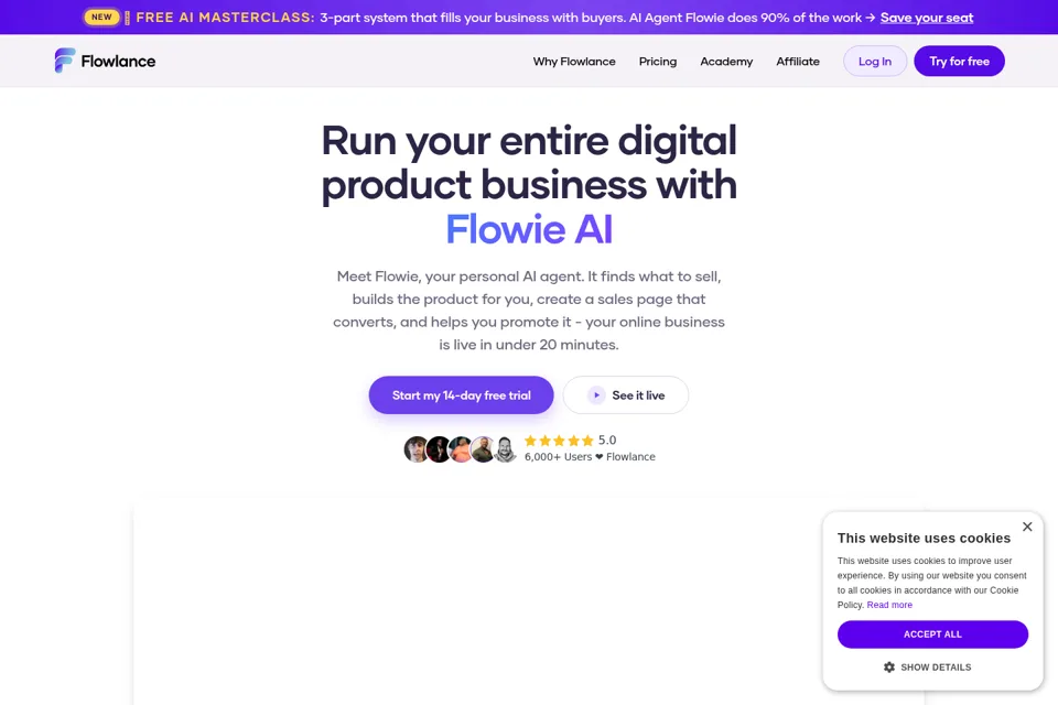 Landing page preview