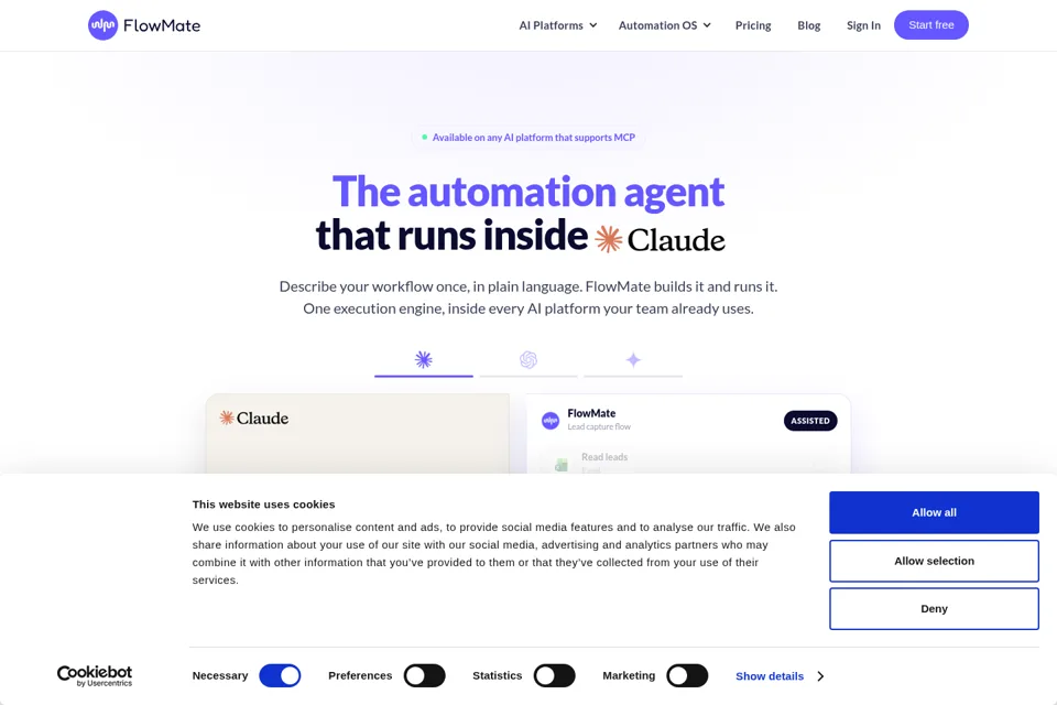 Landing page preview