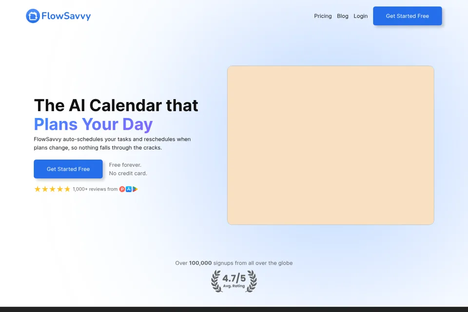 Landing page preview
