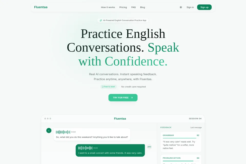 Landing page preview