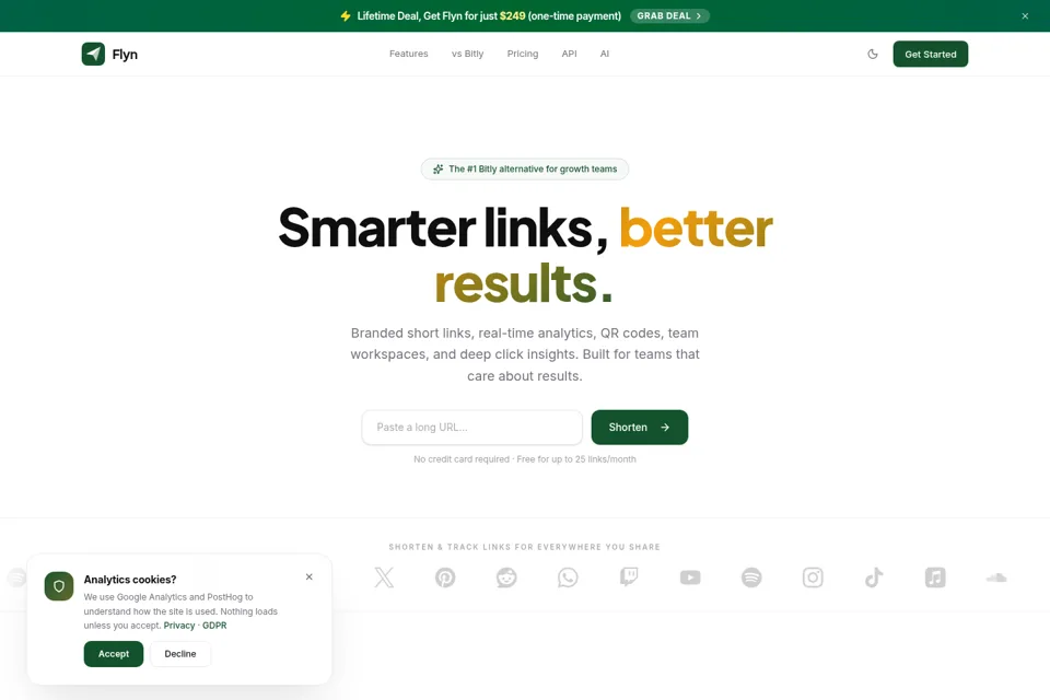 Landing page preview