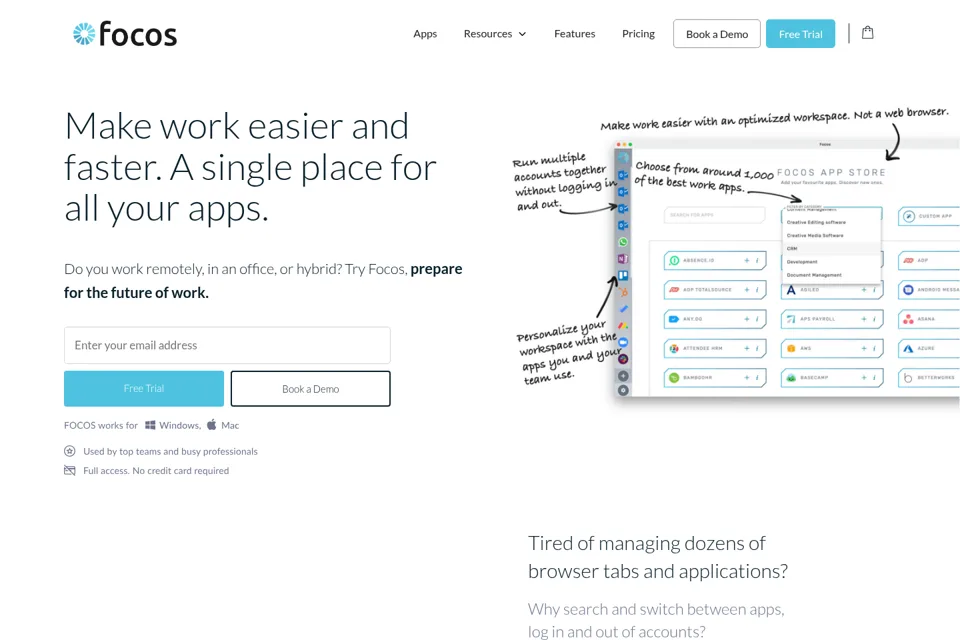Landing page preview