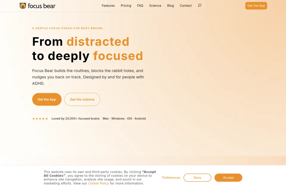 Landing page preview