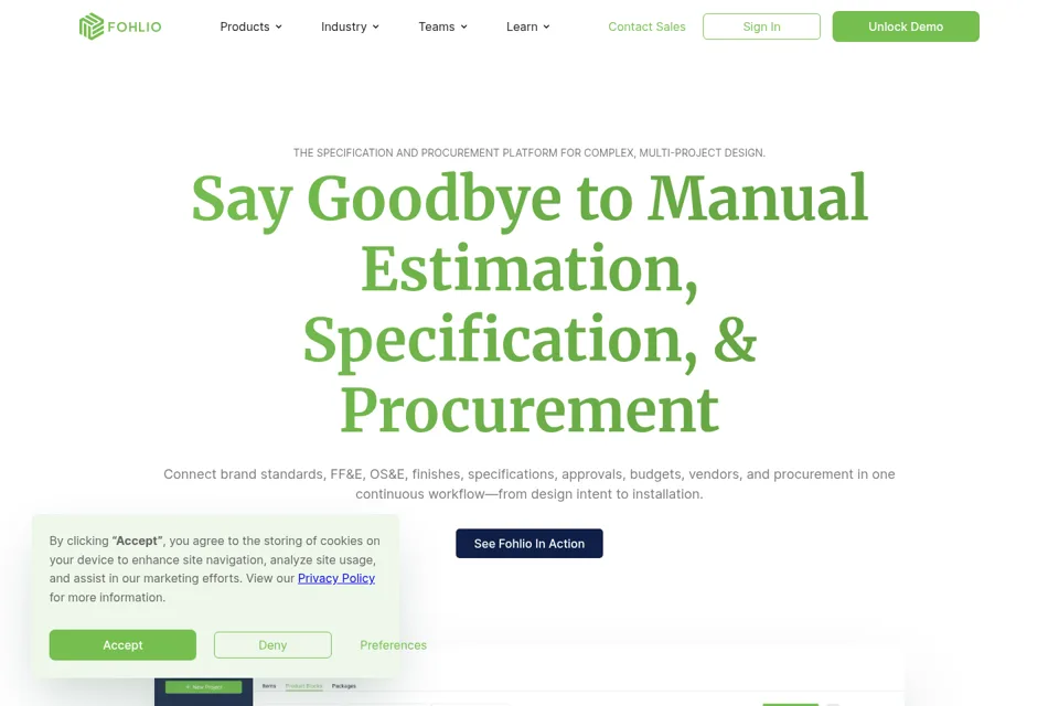 Landing page preview