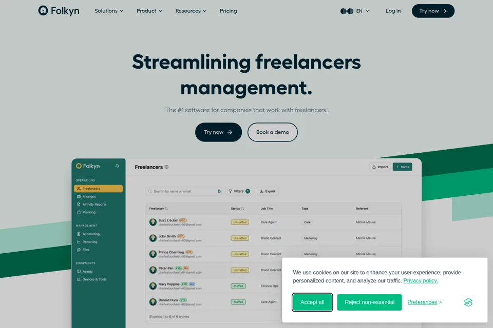 Landing page preview