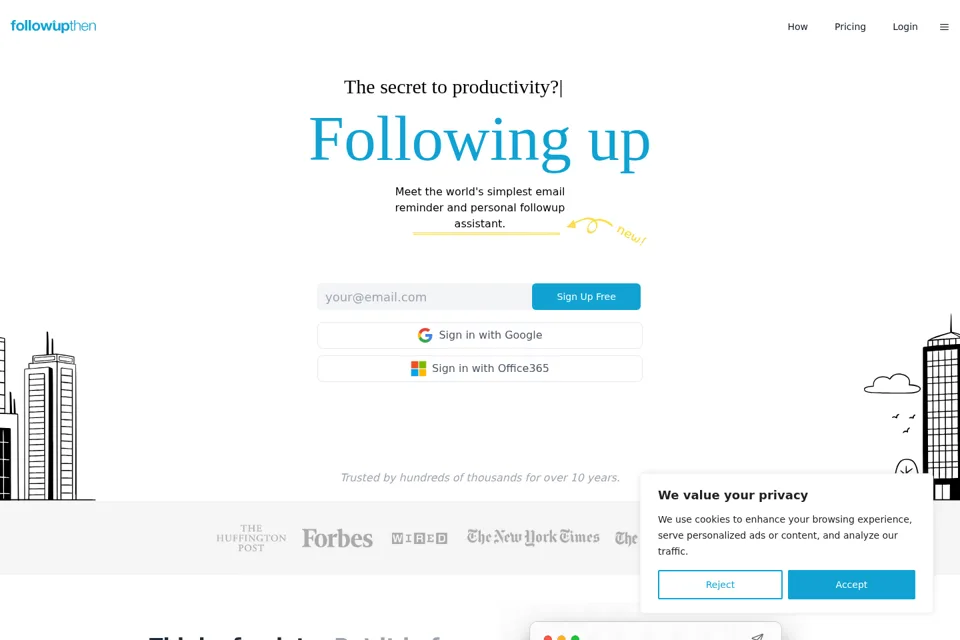 Landing page preview