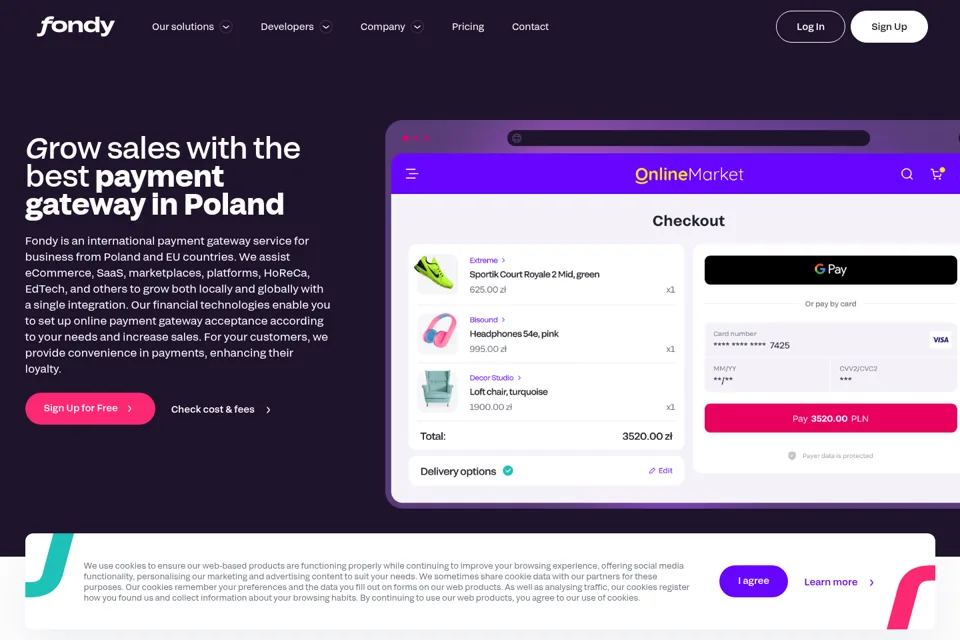 Landing page preview