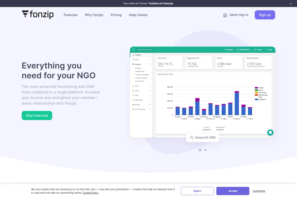 Landing page preview