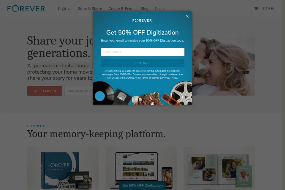 Landing page preview