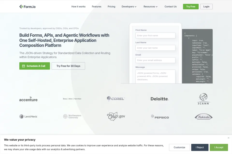 Landing page preview