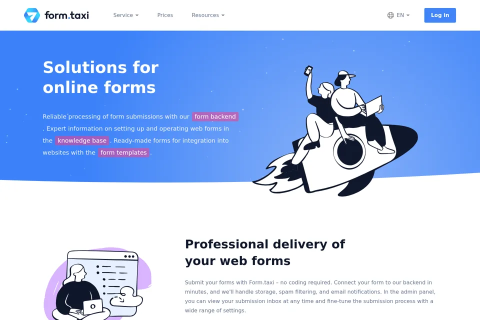 Landing page preview