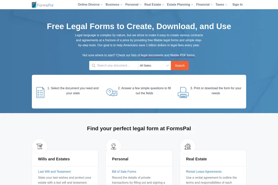Landing page preview