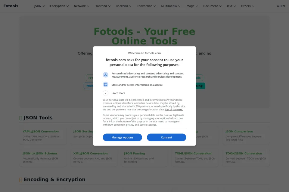 Landing page preview