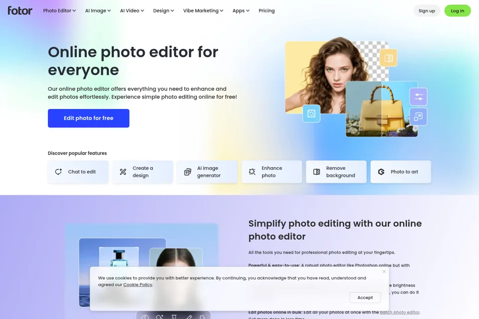Landing page preview