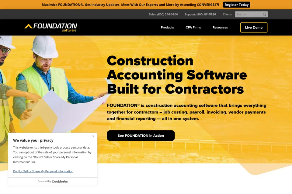 Landing page preview