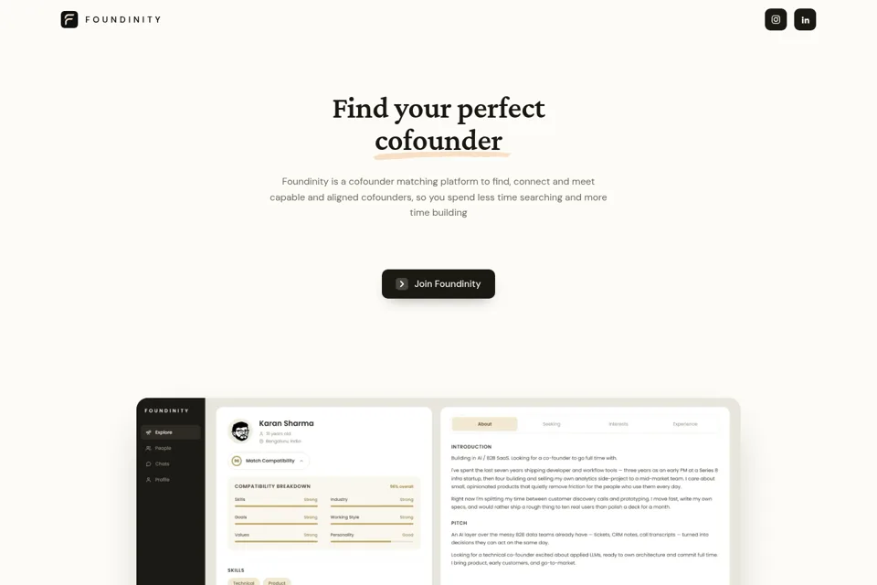 Landing page preview