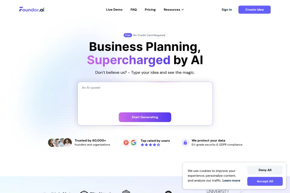Landing page preview