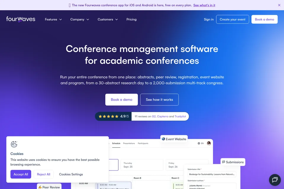 Landing page preview