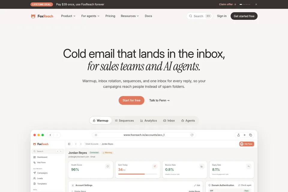 Landing page preview