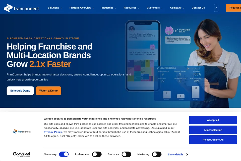 Landing page preview