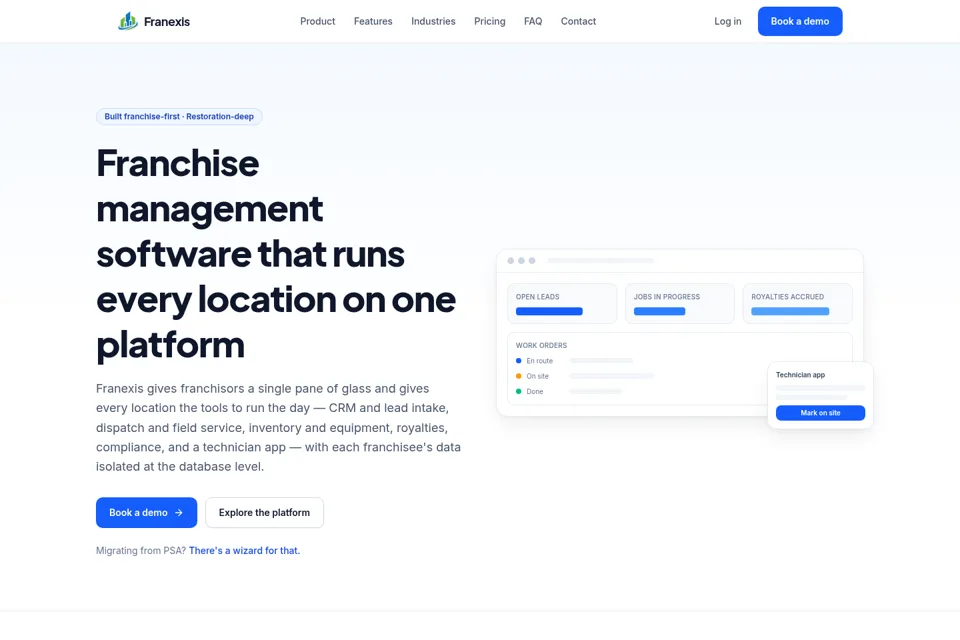 Landing page preview