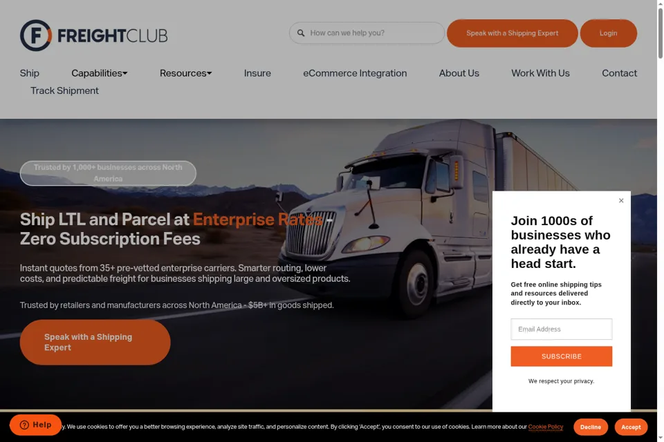 Landing page preview