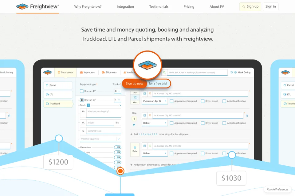 Landing page preview