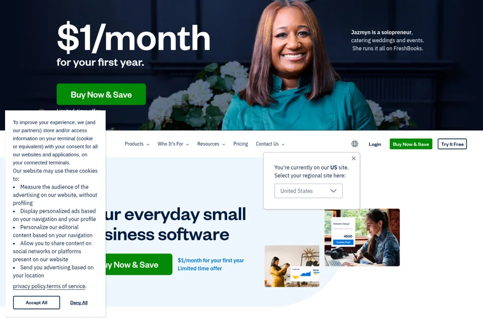 Landing page preview