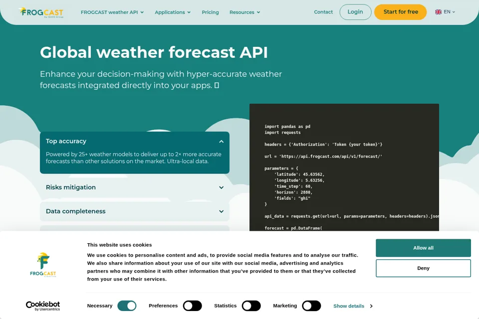 Landing page preview