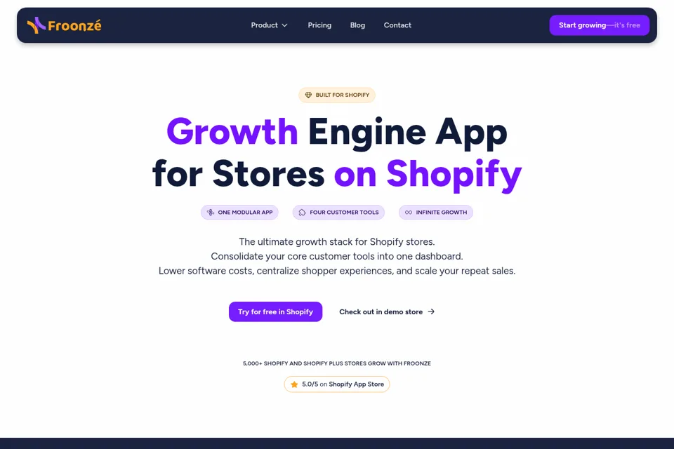 Landing page preview