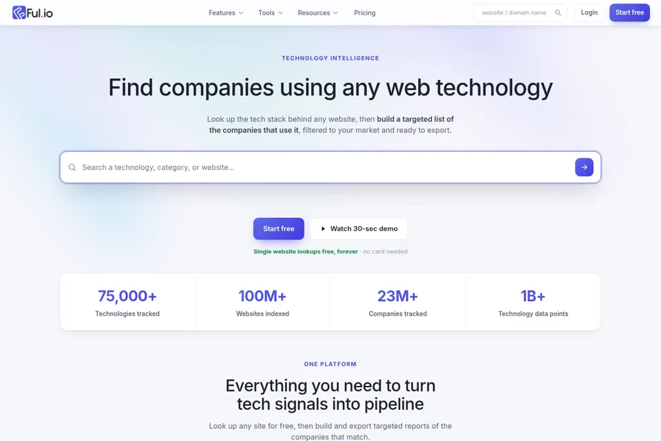 Landing page preview
