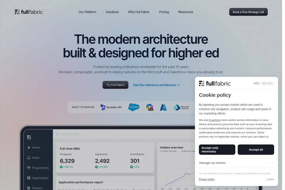 Landing page preview