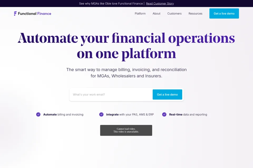 Landing page preview
