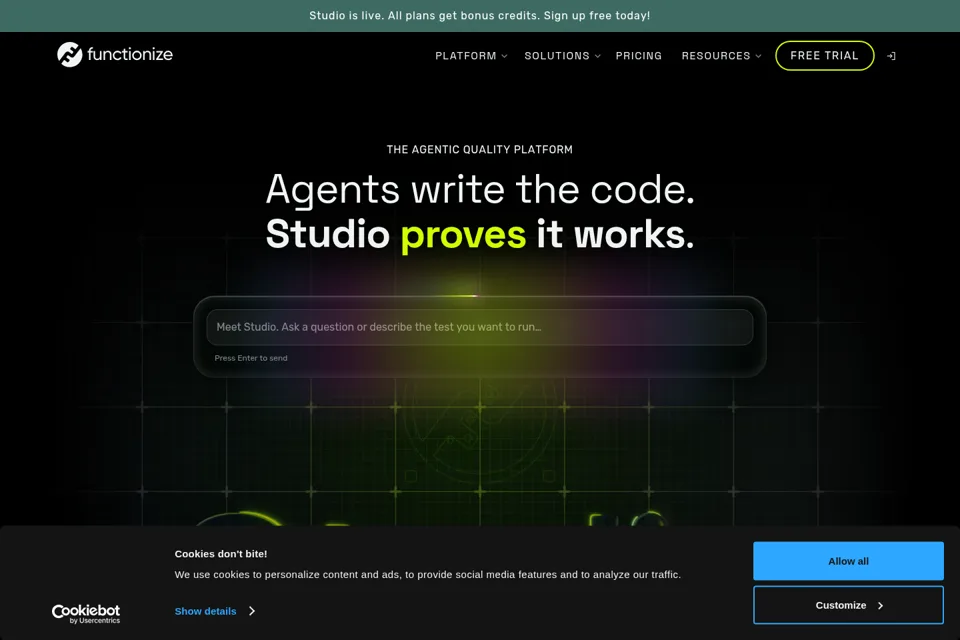 Landing page preview