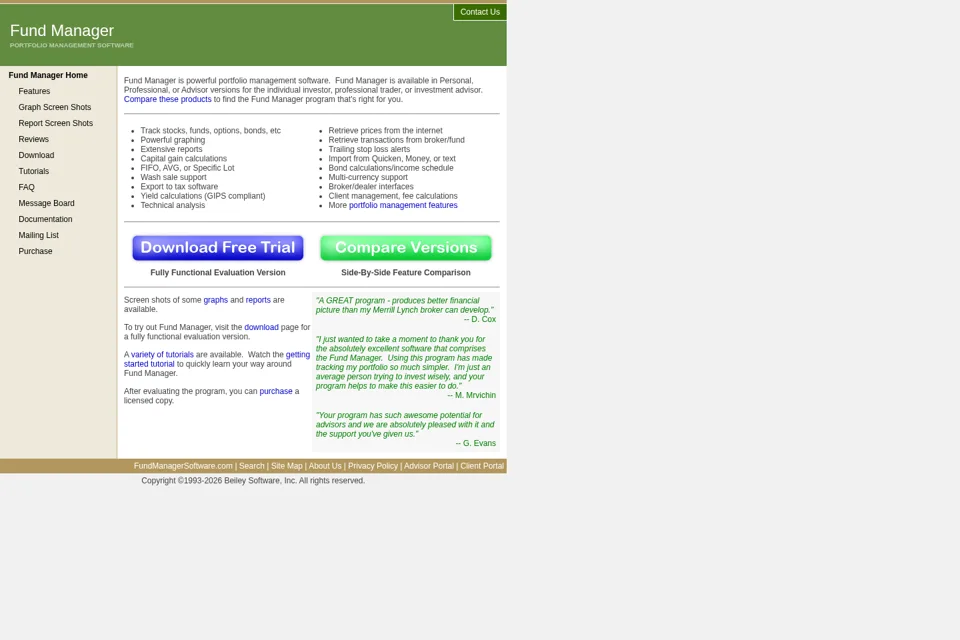 Landing page preview