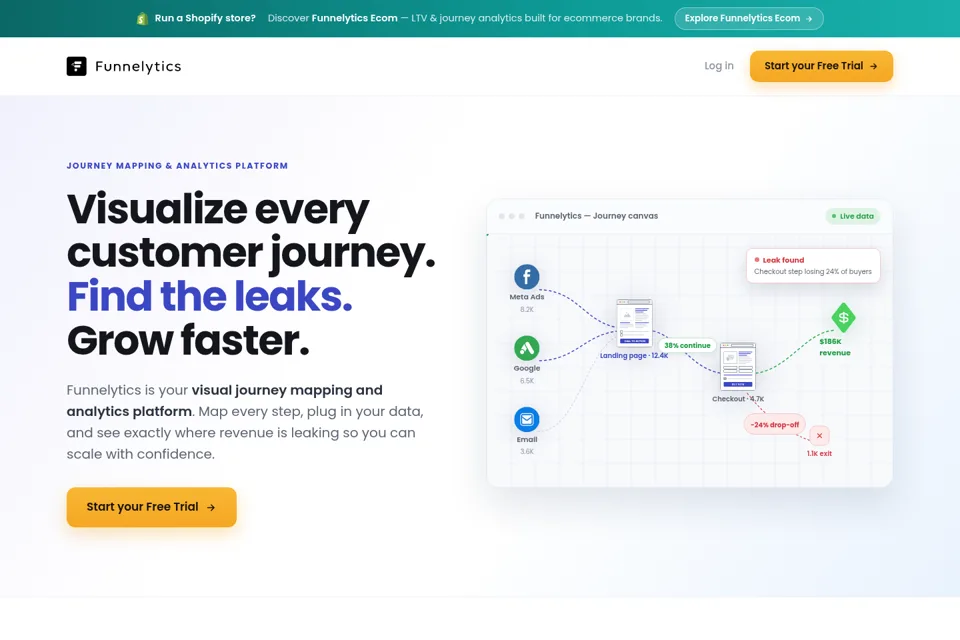 Landing page preview