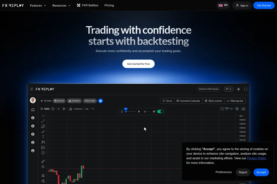 Landing page preview