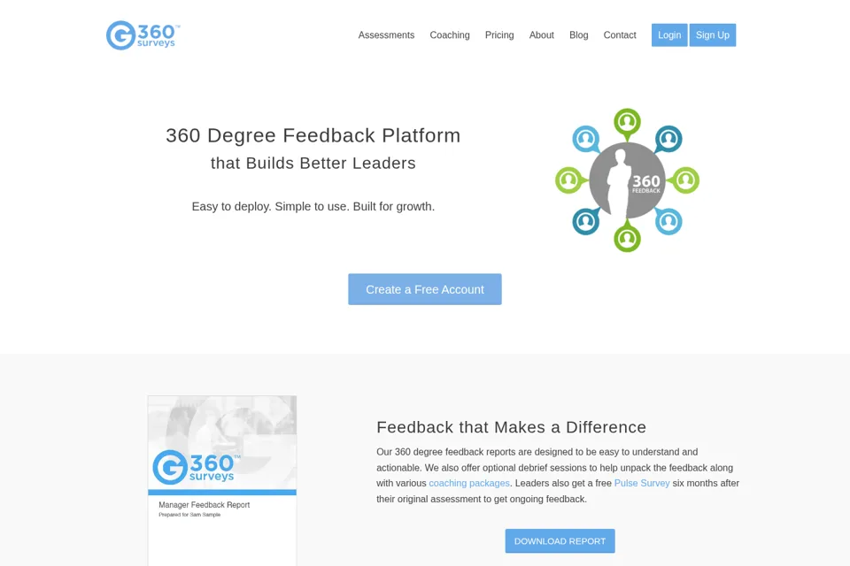 Landing page preview