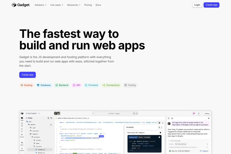 Landing page preview