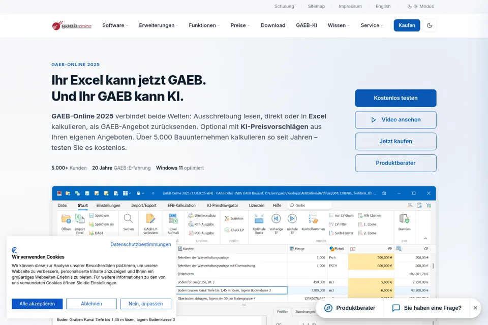 Landing page preview