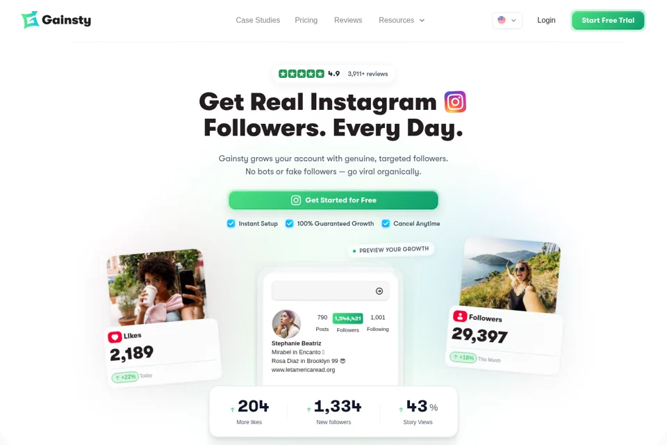 Landing page preview