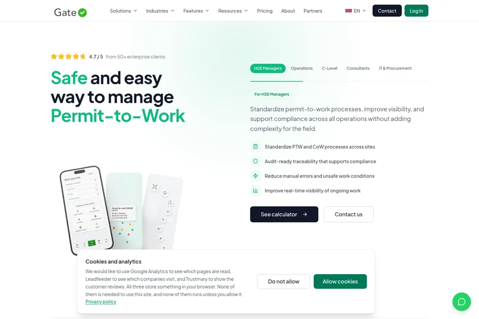 Landing page preview