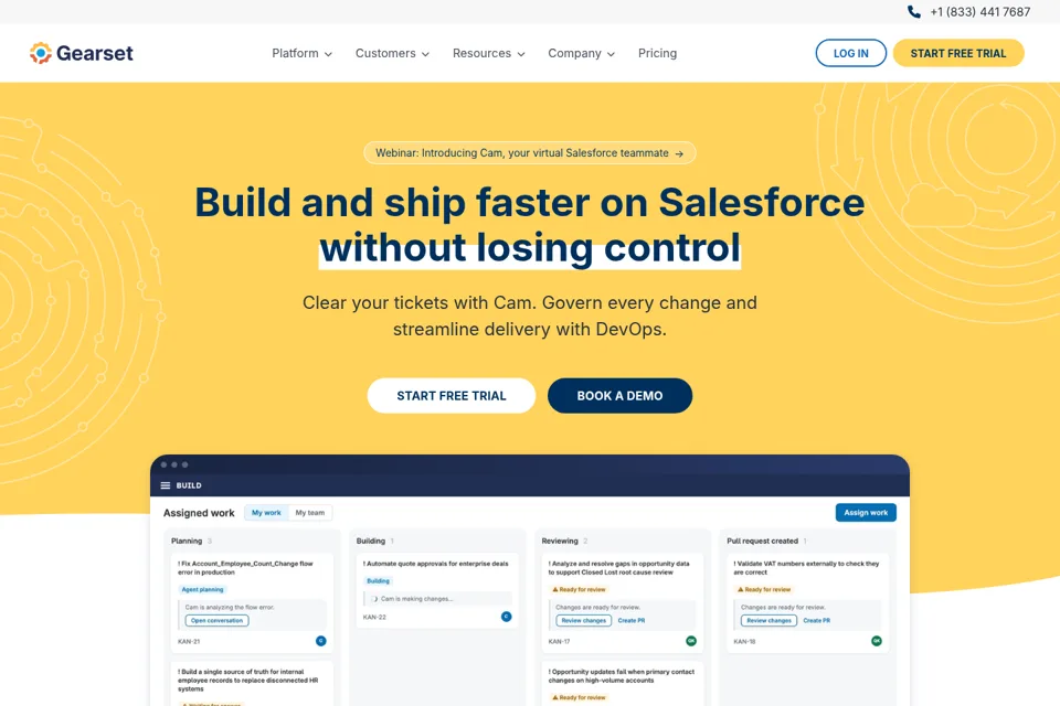 Landing page preview