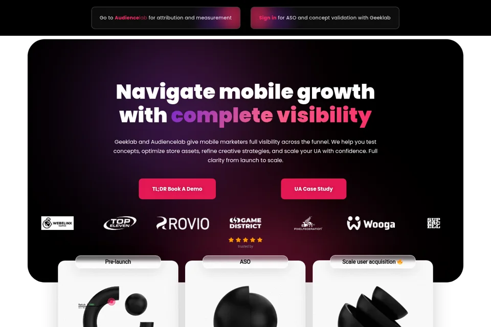 Landing page preview