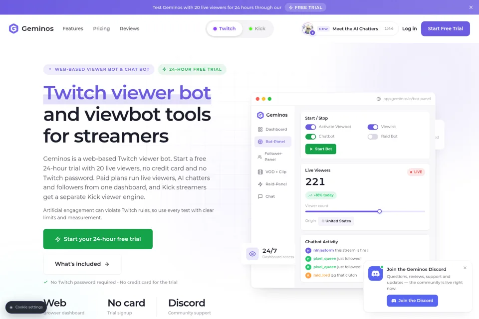 Landing page preview