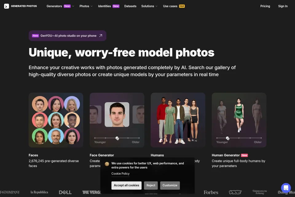 Landing page preview