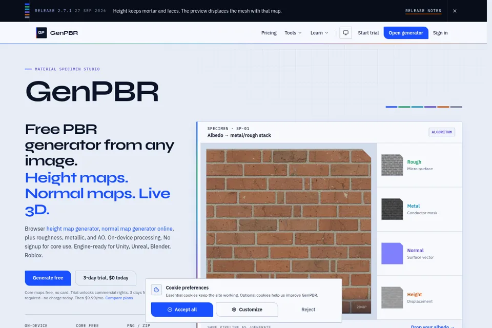 Landing page preview