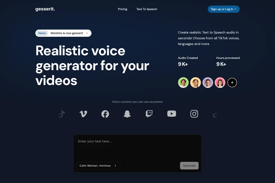 Landing page preview
