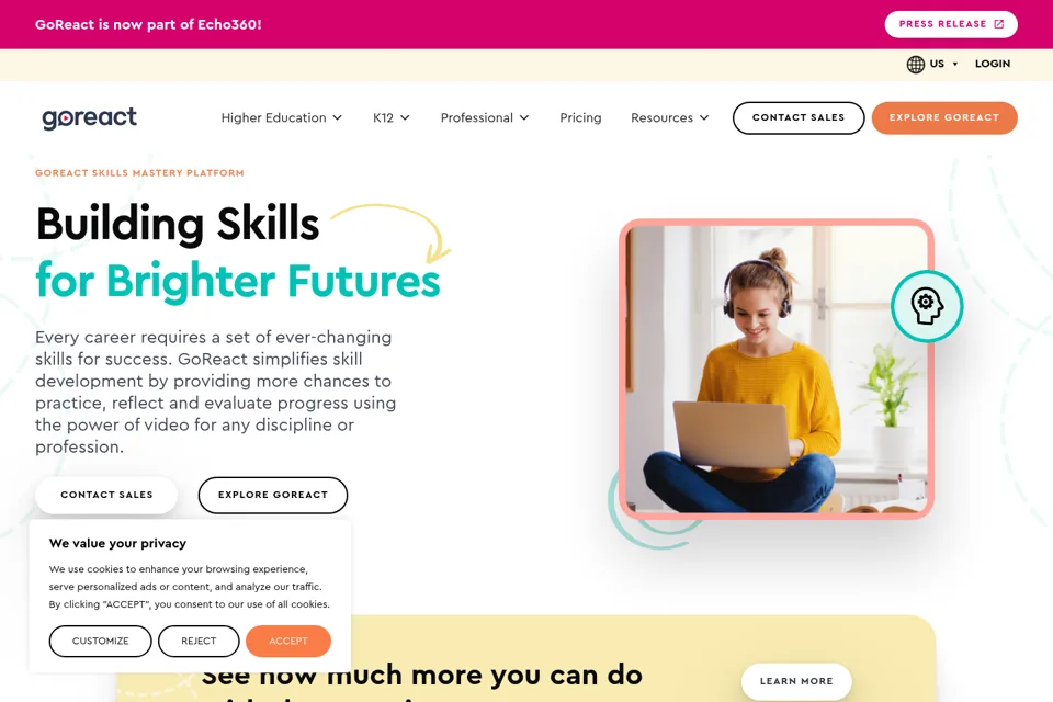 Landing page preview