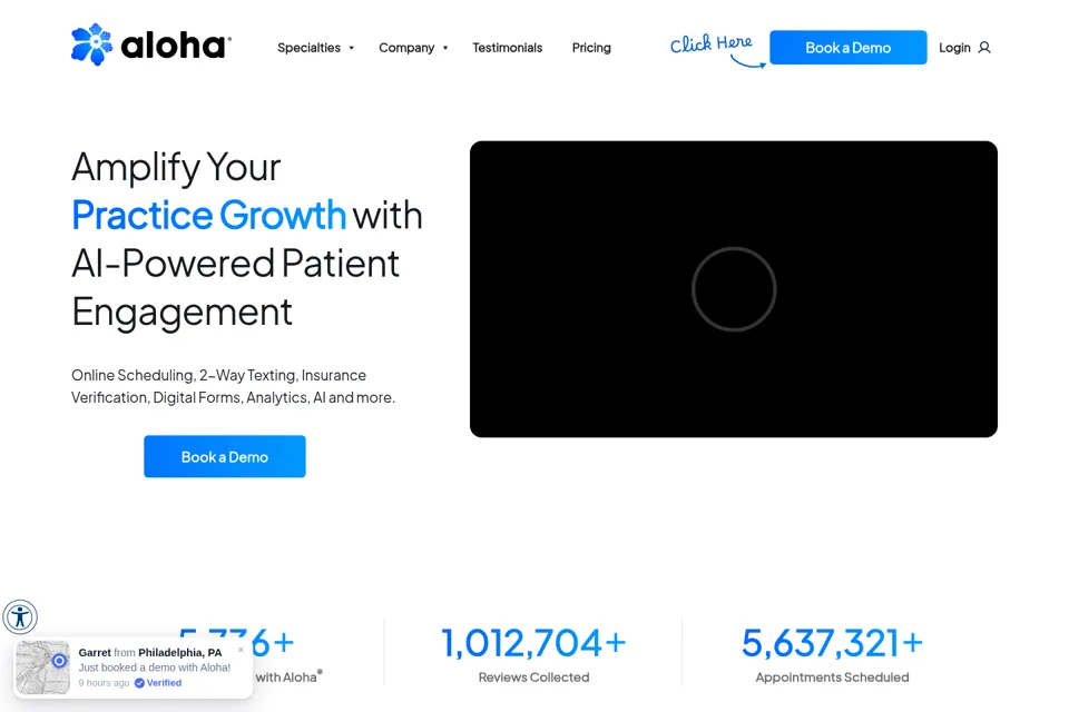 Landing page preview